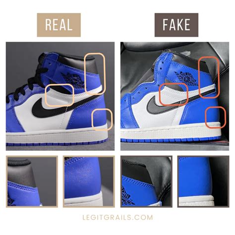 real vs fake jordans